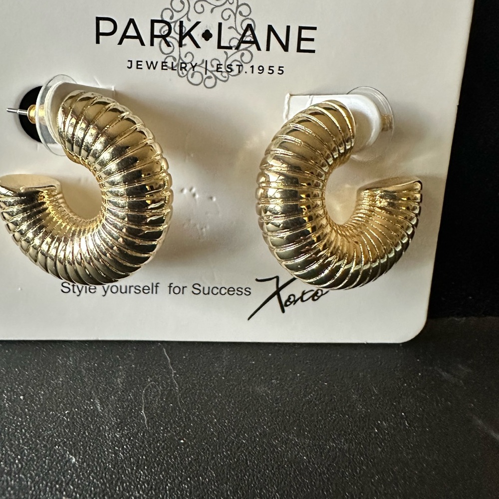Park Lane Textured Gold Earrings
